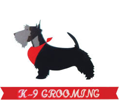 k-9 grooming logo