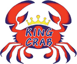 king crab cajun seafood restaurant logo