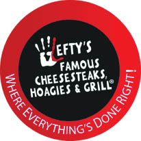 lefty's famous cheesesteaks, hoagies & grill logo