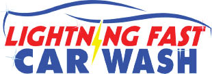 lightning fast car wash logo