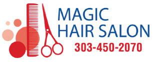 magic hair salon logo