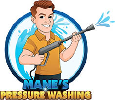 mane's pressure washing logo