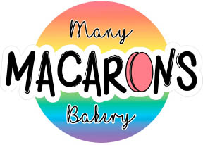 many macarons bakery logo