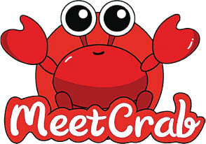 meet crab logo
