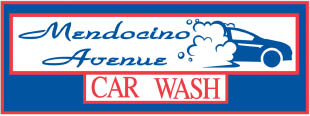 mendocino ave car wash *e logo