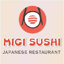migi sushi japanese restaurant logo