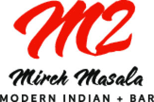 m2 modern indian + bar logo