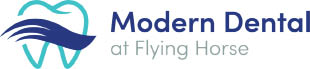 modern dental at flying horse - peak dental servic logo