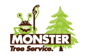 monster tree service logo