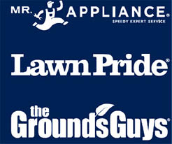 grounds guys, mr appliance, lawn pride logo