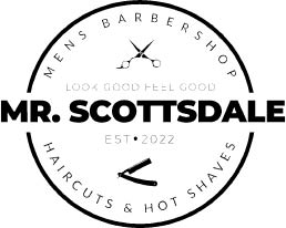 mr. scottsdale barbershop logo