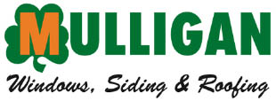 mulligan windows, siding & roofing logo