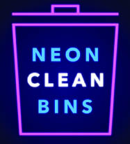 neon clean bins logo