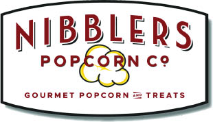 nibblers popcorn co. logo
