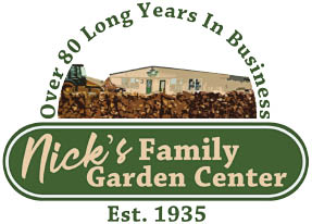 nick's family garden center logo