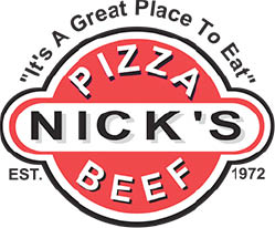 nick's pizza & beef logo