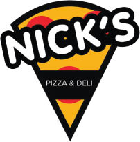 nick's pizza & deli logo