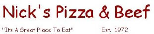nick's pizza & beef logo