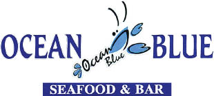 ocean blue seafood and bar logo