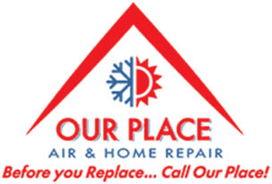 our place air and home repair logo