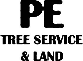 p.e. tree service logo