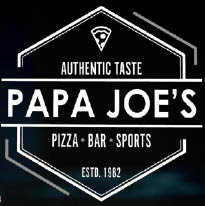 papa joe's pizza bar logo