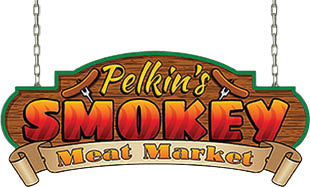 pelkin's smokey meat market logo