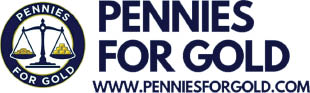 pennies for gold logo