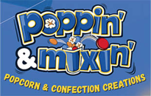 poppin' & mixin' kettle corn logo