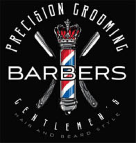 precision grooming barbers logo