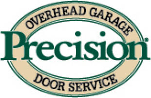 precision garage door wilmington logo