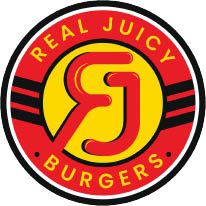 real juicy burger logo