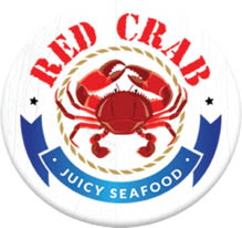 red crab-juicy seafood logo