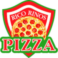 rico rino's pizza logo