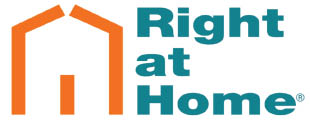 right at home in home care & assistance logo