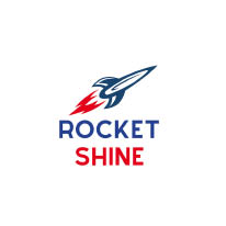 rocket shine car wash logo
