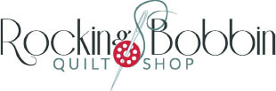 rocking bobbin quilt shop logo