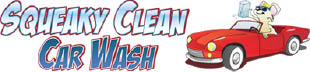 squeaky clean car wash logo