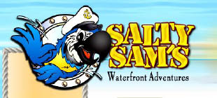salty sam's pirate cruise logo