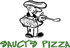 saucy's pizza logo