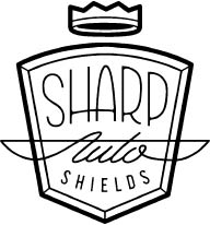 sharp auto shields logo