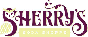 sherry's soda shoppe / boulder logo