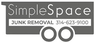 simple space junk removal logo