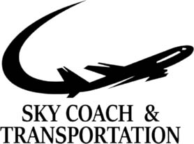 sky coach & transportation logo