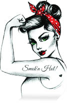 smok'n hot vapors logo