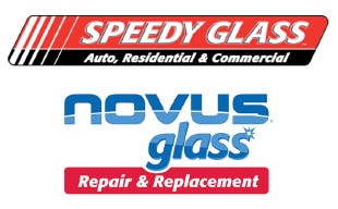 speedy glass / novus glass logo