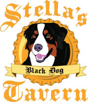 stella's black dog tavern logo