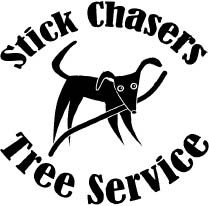 stick chasers tree service logo
