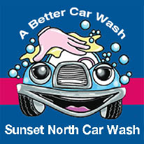 sunset north car wash logo