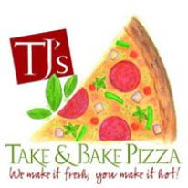 tj's take & bake pizza logo